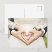 Harten in Onze Handen Huwelijk Briefkaart (Voorkant / Achterkant)