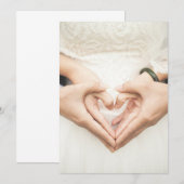 Harten in Onze Handen Huwelijk Kaart (Voorkant / Achterkant)