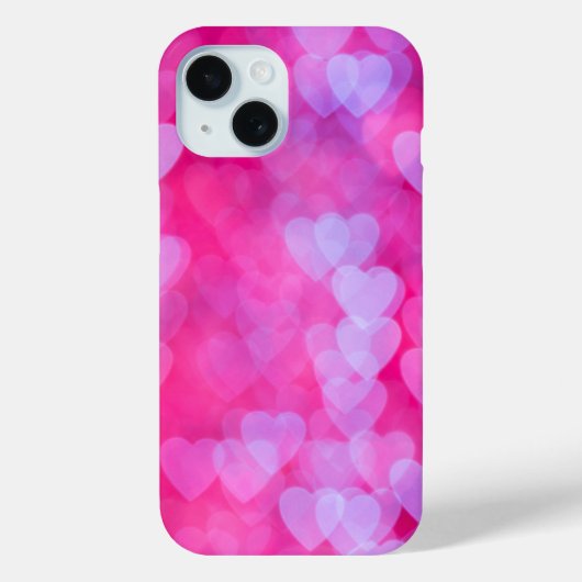 Harten in Roze & Lavendel Case-Mate iPhone Case (Achterkant)