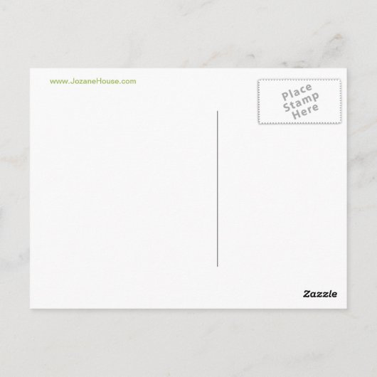 Harten in zalm en olijven briefkaart (Achterkant)