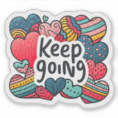 Harten inspireren veerkracht en motivatie sticker (Voorkant)