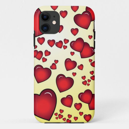 Harten iphone 5 hoesje (Achterkant)