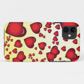Harten iphone 5 hoesje (Achterkant (horizontaal))