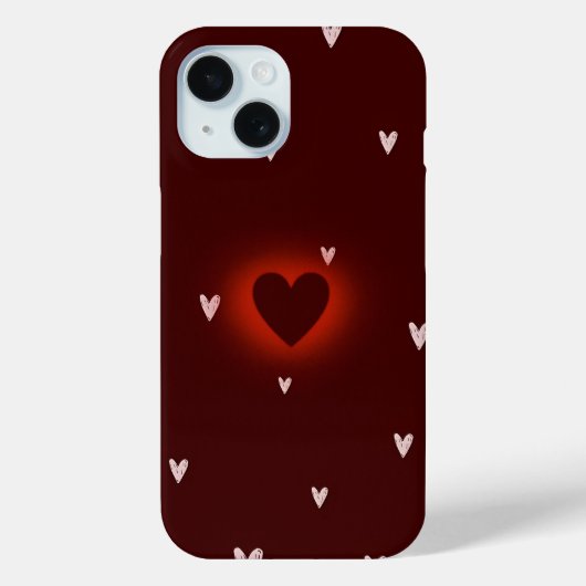 Harten iphone case (Achterkant)