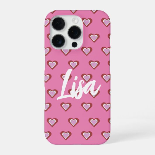 Harten iPhone Hoesje (Achterkant)