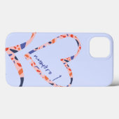Harten Iphone Hoesje, Frans, Blauw, Luxe, Liefde Case-Mate iPhone Case (Achterkant (horizontaal))