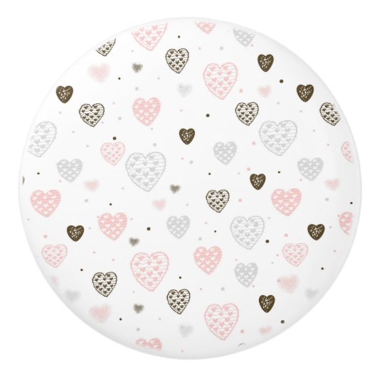 Harten keramische knop (Voorkant)