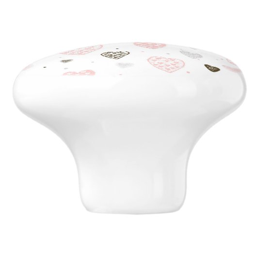 Harten keramische knop (Zijkant)