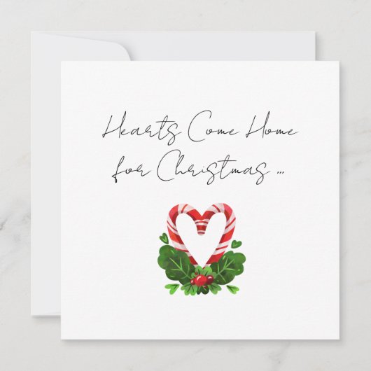 Harten komen naar huis voor kerstsnoepriet (Voorkant)