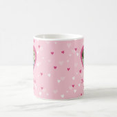 Harten Koppel Custom Foto Valentijn Bruiloft Koffi Koffiemok (Center)