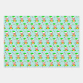 Harten, kousen en kerstmis inpakpapier vel (Voorkant 3)