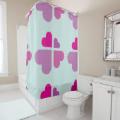 Harten kruis douchegordijn (In situ)