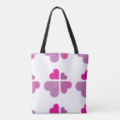 Harten kruis tote bag (Achterkant)