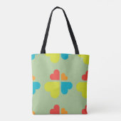 Harten kruis tote bag (Achterkant)