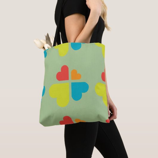 Harten kruis tote bag (Dichtbij)