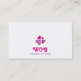 Harten kruis visitekaartje