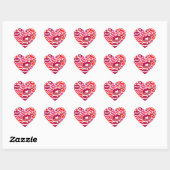Harten Kussen Hart Sticker (Vel)