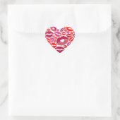 Harten Kussen Hart Sticker (Tas)