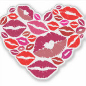 Harten Kussen Sticker (Voorkant)
