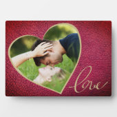 Harten Leerprint Liefde Valentijnsdag Foto Fotoplaat (voorkant)