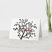 HARTEN/LEUK-ONZE 1e KERSTMIS-ONDER DE MISTELTOREN Feestdagen Kaart (Voorkant)