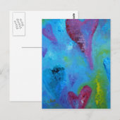 Harten - Liefde Briefkaart (Voorkant / Achterkant)