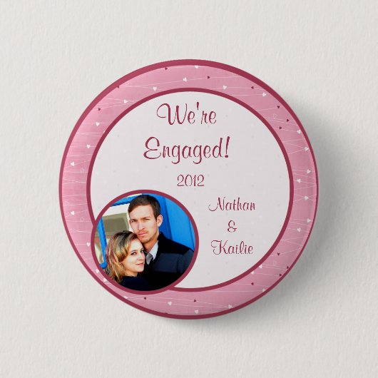 Harten & Liefde Foto Button (Voorkant)