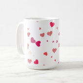 Harten - liefde koffiemok (Voorkant links)