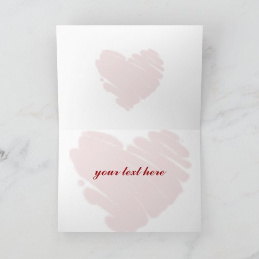 Harten Liefde Thema Kaart (Binnen)