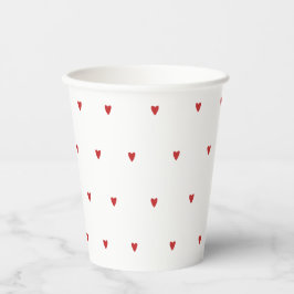 Harten Liefde Valentijnsdag Bruiloft Feest Papieren Bekers