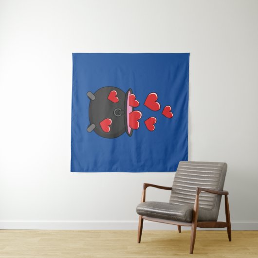Harten Liefdesdrank Wandkleed (In Situ (horizontaal))