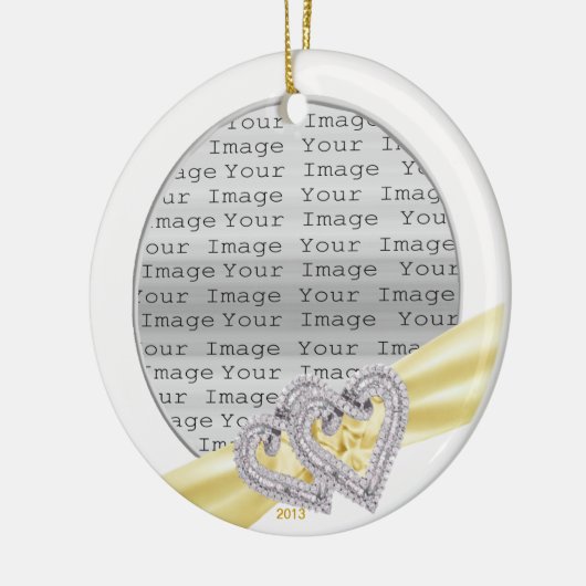 Harten Limoen Lint Ornament (Links)