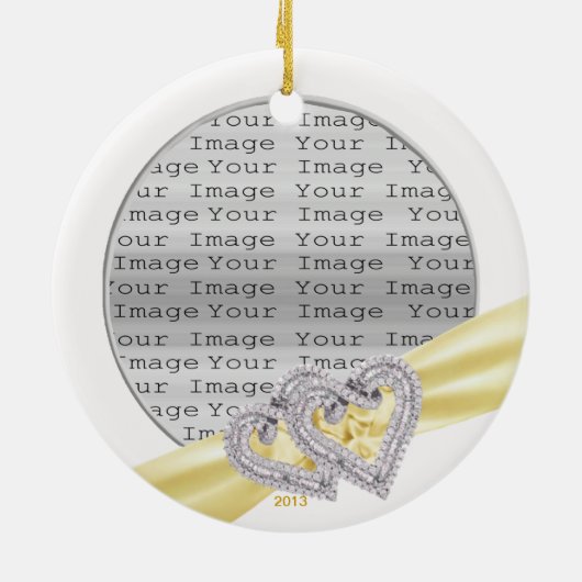 Harten Limoen Lint Ornament (Achterkant)