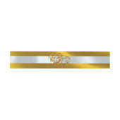 Harten & Lint - Goud/Goud Uitnodigingen Wikkel (Vlak)