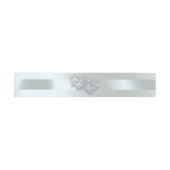 Harten & Lint - Zilver/Zilver Uitnodigingen Wikkel (Vlak)
