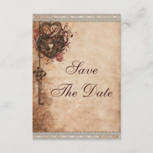 Harten Lock en Key Wedding Opslaan De Datum Save The Date