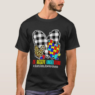 Harten Luipaard Schotland Buffel Hart Puzzel Autis T-shirt