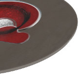 Harten Magie Ronde Bruine Glazen Snijplank 30.4cm (Hoek)