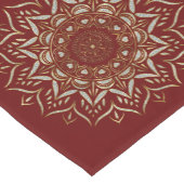 Harten mandala faux glitter textuur korte tafelloper (Hoek)