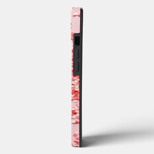 Harten met confetti strooien Case-Mate iPhone case (Achterkant / Links)