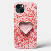 Harten met confetti strooien Case-Mate iPhone case (Achterkant)