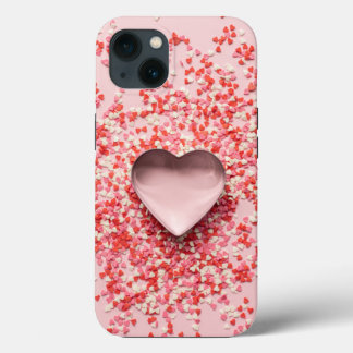 Harten met confetti strooien Case-Mate iPhone case