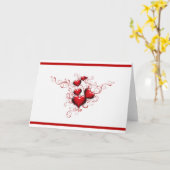 Harten met elkaar verweven kaart (Gele Bloem)