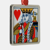 Harten met hamer en zwaard metalen ornament (Rechts)