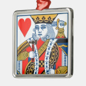 Harten met hamer en zwaard metalen ornament (Links)