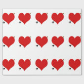 Harten met pijlen inpakpapier (Vlak)