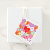 Harten met Uw Gezegden Valentijnsdag Gift Label (In situ)