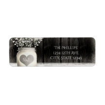 Harten Metselwerkpot & Baby's Breath Rusticale Tro