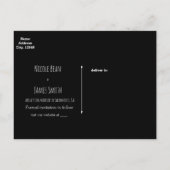 Harten metson pot & Baby's Breath rustieke bewaar Aankondigingskaart (Achterkant)