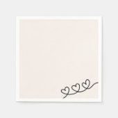 Harten - Minimalistische servetten (Voorkant)